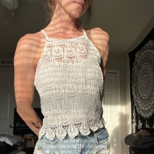 Elegant Knit Crop Top